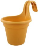 Bloempot met beugel JAXON - Mosterd Geel - Kunststof - 18 cm Bloempot met beugel JAXON - Mosterd Geel - Kunststof - 18 cm