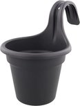 Bloempot met beugel JAXON - Zwart - Kunststof - 18 cm Bloempot met beugel JAXON - Zwart - Kunststof - 18 cm