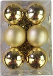 Kerstballetjes 12 Delig - Goud - Kunststof - Ø 3 cm Kerstballetjes 12 Delig - Goud - Kunststof - Ø 3 cm