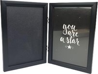 Fotolijst MARK - Zwart - 2 delig - 16,5 x 11,5 cm Fotolijst MARK - Zwart - 2 delig - 16,5 x 11,5 cm