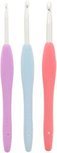 Haaknaalden set - Multicolor - Kunststof / Metaal - 4 mm / 5 mm / 6 mm - 3 Delig Haaknaalden set - Multicolor - Kunststof / Metaal - 4 mm / 5 mm / 6 mm - 3 Delig
