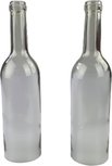 Trendy deco fles / decofles LIESELOT - Set van 2 - Glas - Wit - ⌀ 7 x h 27 cm Trendy deco fles / decofles LIESELOT - Set van 2 - Glas - Wit - ⌀ 7 x h 27 cm