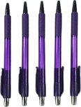 Balpennen set met grip - Paars - Kunststof - Set van 5 Balpennen set met grip - Paars - Kunststof - Set van 5