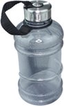 1,5L Waterfles - Zwart / Zilveren - Kunststof - Drinkfles 1,5L Waterfles - Zwart / Zilveren - Kunststof - Drinkfles