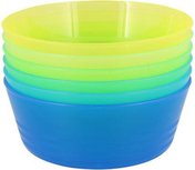 schaaltjes - geel/groen/blauw - 6 delig - plastic schaaltjes - geel/groen/blauw - 6 delig - plastic