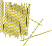 Rietjes gekleurd HAYDN - Geel - Papier - 40 stuks Rietjes gekleurd HAYDN - Geel - Papier - 40 stuks