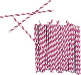 Rietjes gekleurd HAYDN - Roze - Papier - 40 stuks Rietjes gekleurd HAYDN - Roze - Papier - 40 stuks