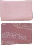 Theedoek JAIREY - Roze / Donkelroze - Set van 2 - Katoen - 50 x 70 cm Theedoek JAIREY - Roze / Donkelroze - Set van 2 - Katoen - 50 x 70 cm