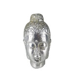 Beeld boeddha hoofd BRENT - Zilver - Ø 6 x 10 cm Beeld boeddha hoofd BRENT - Zilver - Ø 6 x 10 cm