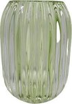 Theelichthouder - Transparant / Groen - Glas - Ø13 x h7 cm Theelichthouder - Transparant / Groen - Glas - Ø13 x h7 cm