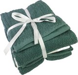 Keuken- & theedoekset ALEV - 1 vaatdoek, 2 thee- en 2 keukendoeken - Tijm groen Keuken- & theedoekset ALEV - 1 vaatdoek, 2 thee- en 2 keukendoeken - Tijm groen