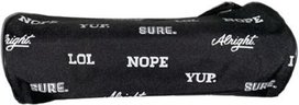Etui Back To School ''LOL, NOPE, Alright'' - Zwart / Wit - Polyester - l 23 cm Etui Back To School ''LOL, NOPE, Alright'' - Zwart / Wit - Polyester - l 23 cm