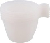 Herbruikbare Koffiebekertjes / Bekertjes BACO - Wit - Kunststof - Vaatwasserbestendig - Camping - Picknick - Strand - Servies - Ø 9 cm - Set van 5 Herbruikbare Koffiebekertjes / Bekertjes BACO - Wit - Kunststof - Vaatwasserbestendig - Camping - Picknick - Strand - Servies - Ø 9 cm - Set van 5