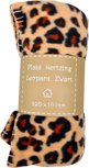 Fleece deken met panter print - Zwart / Bruin - Polyester - 125 x 150 cm Fleece deken met panter print - Zwart / Bruin - Polyester - 125 x 150 cm