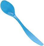 Eierlepel GABRIELIUS - Blauw - Kunststof - Herbruikbaar - 14 x 3 cm - Set van 6 - Ei Eierlepel GABRIELIUS - Blauw - Kunststof - Herbruikbaar - 14 x 3 cm - Set van 6 - Ei