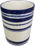 Trendy Mok - Beker - Drinkbeker - Blauw / Wit - Delfts Blauw - Aardewerk - Ø 7 cm x 10 cm - Maat M Trendy Mok - Beker - Drinkbeker - Blauw / Wit - Delfts Blauw - Aardewerk - Ø 7 cm x 10 cm - Maat M