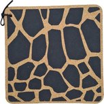 Pannen Onderzetter KIARA - Giraffe - Bruin / Zwart - Kurk - Vierkant - 19 x 19 cm - Set van 2 Pannen Onderzetter KIARA - Giraffe - Bruin / Zwart - Kurk - Vierkant - 19 x 19 cm - Set van 2