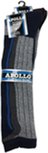 Apollo Skisokken Maat 23 -26 - Strepen - Rood - Zwart - Grijs - 2 paar Apollo Skisokken Maat 23 -26 - Strepen - Rood - Zwart - Grijs - 2 paar