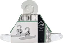 Villa Volance Kledinghangers - Afrika / Europa - Baby - Kleerhangers - Hout - 26 x 17.4 cm - Set van 2 Villa Volance Kledinghangers - Afrika / Europa - Baby - Kleerhangers - Hout - 26 x 17.4 cm - Set van 2