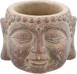 Boeddha Bloempot - Brons / Roodbruin - Cement - 12 x 12 x 9 cm Boeddha Bloempot - Brons / Roodbruin - Cement - 12 x 12 x 9 cm