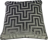 Kussenhoes flueel geometrische print ASHTON - Grijs - Polyester - 43 x 43 cm Kussenhoes flueel geometrische print ASHTON - Grijs - Polyester - 43 x 43 cm