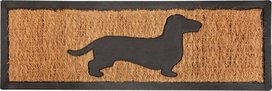 XL Deurmat Hond / Teckel SJAAK - Zwart / Bruin - Rubber / Kokos - 75 x 25 cm XL Deurmat Hond / Teckel SJAAK - Zwart / Bruin - Rubber / Kokos - 75 x 25 cm