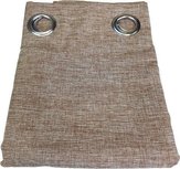 Gordijn met ringen MIGUEL - Taupe - Polyester - 140 x 240 cm - Verduisterend Gordijn met ringen MIGUEL - Taupe - Polyester - 140 x 240 cm - Verduisterend