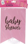Baby Shower Vlaggenlijn - Slinger - Roze - Babyshower - Gender Reveal - Stevig Papier - Herbruikbaar - 4 Meter Baby Shower Vlaggenlijn - Slinger - Roze - Babyshower - Gender Reveal - Stevig Papier - Herbruikbaar - 4 Meter
