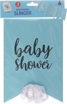 Baby Shower Vlaggenlijn - Slinger - Blauw - Babyshower - Gender Reveal - Stevig Papier - Herbruikbaar - 4 Meter Baby Shower Vlaggenlijn - Slinger - Blauw - Babyshower - Gender Reveal - Stevig Papier - Herbruikbaar - 4 Meter