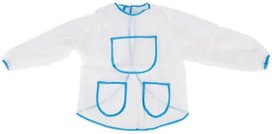 Schort - Kinderschort - Blauw / Wit - Knutselschort - 105x50x45 cm - Polyester - Keukenschort - Jongens schort - Kinderen Schort - Kinderschort - Blauw / Wit - Knutselschort - 105x50x45 cm - Polyester - Keukenschort - Jongens schort - Kinderen