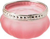 Mini theelichthouder FATIMA - Poeder roze - Ø6 x 3,5 cm - Set van 2 Mini theelichthouder FATIMA - Poeder roze - Ø6 x 3,5 cm - Set van 2