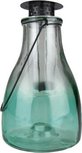 Theelichthouder met hendel KARINA - Transparant / Groen - Glas / Metaal - Ø 14.5 x h 24 cm Theelichthouder met hendel KARINA - Transparant / Groen - Glas / Metaal - Ø 14.5 x h 24 cm