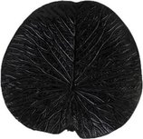 Decoratief Blad Bord JAMES - Zwart - Steen - Decoratie Dienblad Rond - 30 x 16 cm Decoratief Blad Bord JAMES - Zwart - Steen - Decoratie Dienblad Rond - 30 x 16 cm