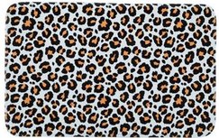 XL Badkamermat PANTER - Zwart / Wit / Oranje - Polyester - 75 x 45 cm XL Badkamermat PANTER - Zwart / Wit / Oranje - Polyester - 75 x 45 cm