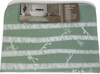 XL Badkamermat BIRDS - Groen / Wit - Badmat - Polyester - 70 x 45 cm XL Badkamermat BIRDS - Groen / Wit - Badmat - Polyester - 70 x 45 cm
