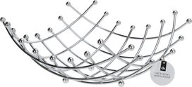 Fruitschaal JONA - Strak Design - Zilver - Metaal - Vierkant - 27 x 27 x 9 cm Fruitschaal JONA - Strak Design - Zilver - Metaal - Vierkant - 27 x 27 x 9 cm