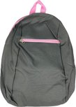 Rugzak - Grijs / Roze - BEA - 41 x 30 cm - Kinderen - Volwassenen - Rugtas - Schooltas - Backpack - Compact Rugzak - Grijs / Roze - BEA - 41 x 30 cm - Kinderen - Volwassenen - Rugtas - Schooltas - Backpack - Compact