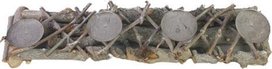 Grote Landelijk Kaarsenhouder - Kandelaar - Boomstam - Bruin - Hout / Metaal - 60 x 14 x 9 cm Grote Landelijk Kaarsenhouder - Kandelaar - Boomstam - Bruin - Hout / Metaal - 60 x 14 x 9 cm