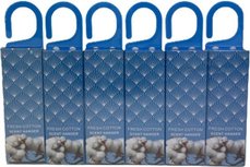 Geurhanger - Cotton - Blauw - Auto / Kast Luchtverfrisser - Set van 12 Geurhanger - Cotton - Blauw - Auto / Kast Luchtverfrisser - Set van 12