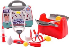 Johntoy Dokterstas Met Accessoires 21 Cm 8-delig - Rood Johntoy Dokterstas Met Accessoires 21 Cm 8-delig - Rood