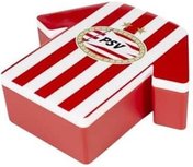 PSV broodtrommel - Wit / Rood - Kunststof - 20 x 19 x 6 cm PSV broodtrommel - Wit / Rood - Kunststof - 20 x 19 x 6 cm