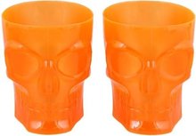 Totally Halloween | Kunststof Glazen | Halloween glazen | Doodshoofd | Oranje Totally Halloween | Kunststof Glazen | Halloween glazen | Doodshoofd | Oranje