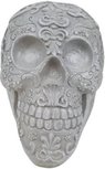 Decoratief beeld Skull - Doodshoofd - Grijs - Kunststof - Halloween - 12 x 13 x 9 cm Decoratief beeld Skull - Doodshoofd - Grijs - Kunststof - Halloween - 12 x 13 x 9 cm