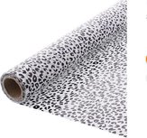 Decostof ZINA - Panterprint - Wit / Zwart - 28 x 300 cm - Polyester - Decoratiestof - Versierstof - Deco print Decostof ZINA - Panterprint - Wit / Zwart - 28 x 300 cm - Polyester - Decoratiestof - Versierstof - Deco print