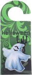 Halloween deurhanger met LED verlichting spook - Groen / Wit - Karton / Kunststof - Ca. 9 x 21 cm Halloween deurhanger met LED verlichting spook - Groen / Wit - Karton / Kunststof - Ca. 9 x 21 cm