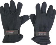 Handschoenen Fleece Winter - Zwart - Polyester - Maat L/XL Handschoenen Fleece Winter - Zwart - Polyester - Maat L/XL