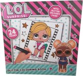 LOL Surprise glitterboek kleurboek - Meisje met vlechten goud haar/ meisje met kort blond haar - Multicolor - Karton / Papier - 21 x 21 cm - 24 vel LOL Surprise glitterboek kleurboek - Meisje met vlechten goud haar/ meisje met kort blond haar - Multicolor - Karton / Papier - 21 x 21 cm - 24 vel