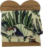 Wasbare Boterhamzak - Jungle Print - Herbruikbaar - Groen / Beige - Katoen - Ø 36 cm Wasbare Boterhamzak - Jungle Print - Herbruikbaar - Groen / Beige - Katoen - Ø 36 cm