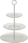Etagere 3 lagen / Presenteerschaal - Glas - 25 x 20 x 15cm Etagere 3 lagen / Presenteerschaal - Glas - 25 x 20 x 15cm