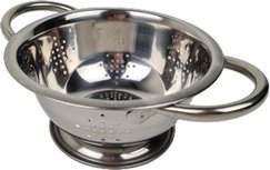 RVS vergiet met gaten - Zilver - RVS - Ø 16 cm - Maat S RVS vergiet met gaten - Zilver - RVS - Ø 16 cm - Maat S